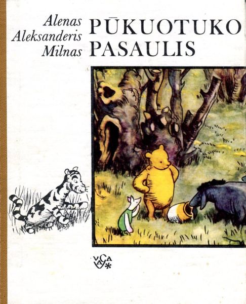 Pūkuotuko pasaulis: apysakos-pasakos / Alenas Aleksanderis Milnas; iš anglų kalbos vertė Virgilijus Čepaitis; iliustr. Ernestas Šepardas. – 2-as leid. – Vilnius: Vaga, 1984. – 231 p.