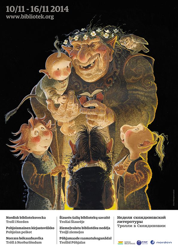 Šiaurės šalių bibliotekų savaitės 2014 m. plakatas Šiaurės šalių bibliotekų savaitės 2014 m. plakatas