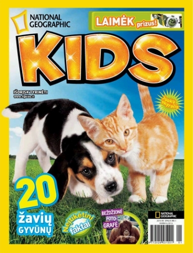 National geographic kids: išdrįsk tyrinėti : žurnalas / redakcija: vyriausioji redaktorė Rita Navikienė. - 2010, Nr. 1 (spalis). - Vilnius: Alma littera, 2010. - Mėnesinis. - ISSN 2029-5316