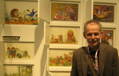 Kęstutis Kasparavičius Bolonijos knygų mugėje. Nuotr. iš asmeninio archyvo